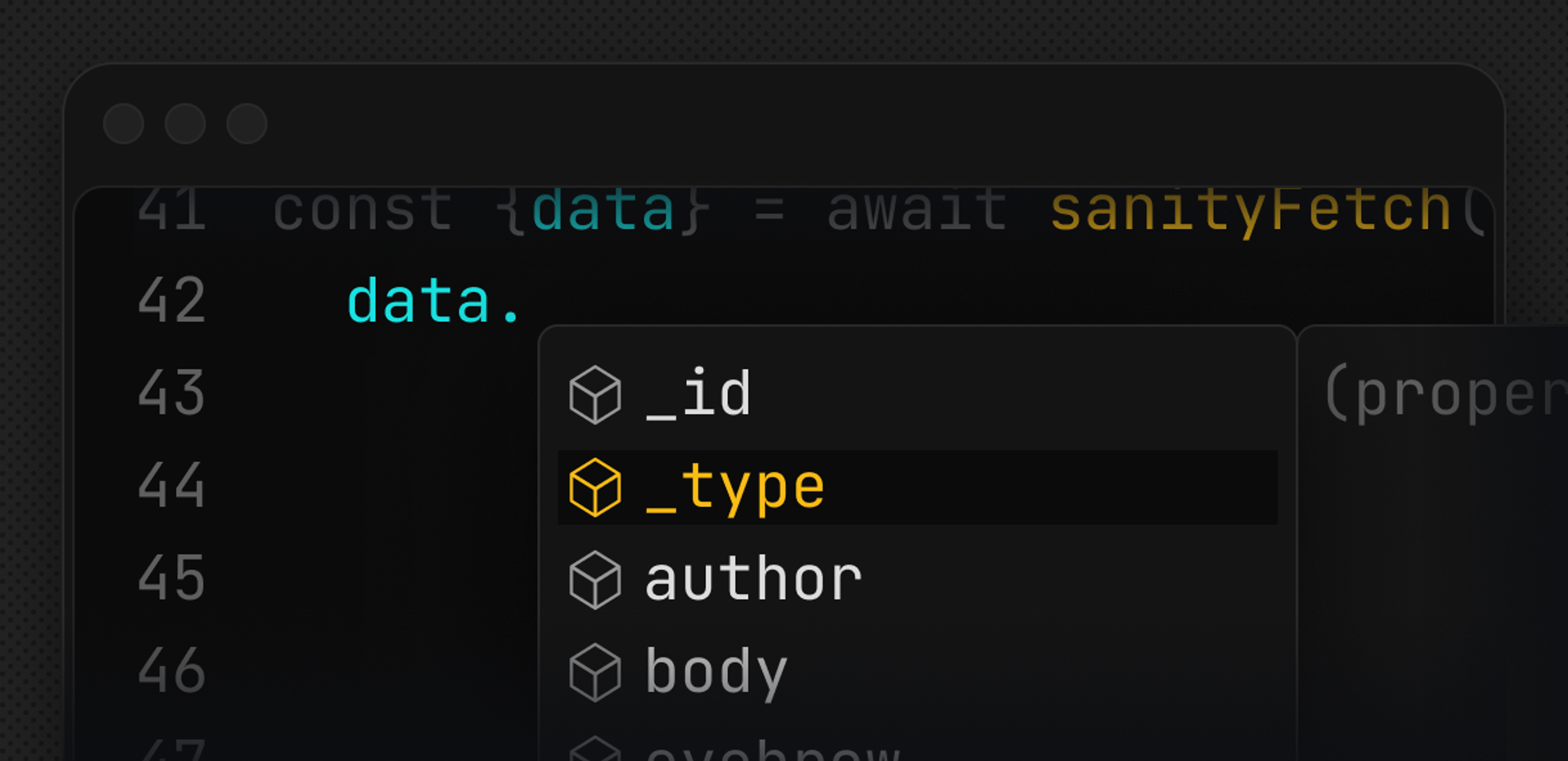 a screen shot of a program that says sanityfetch