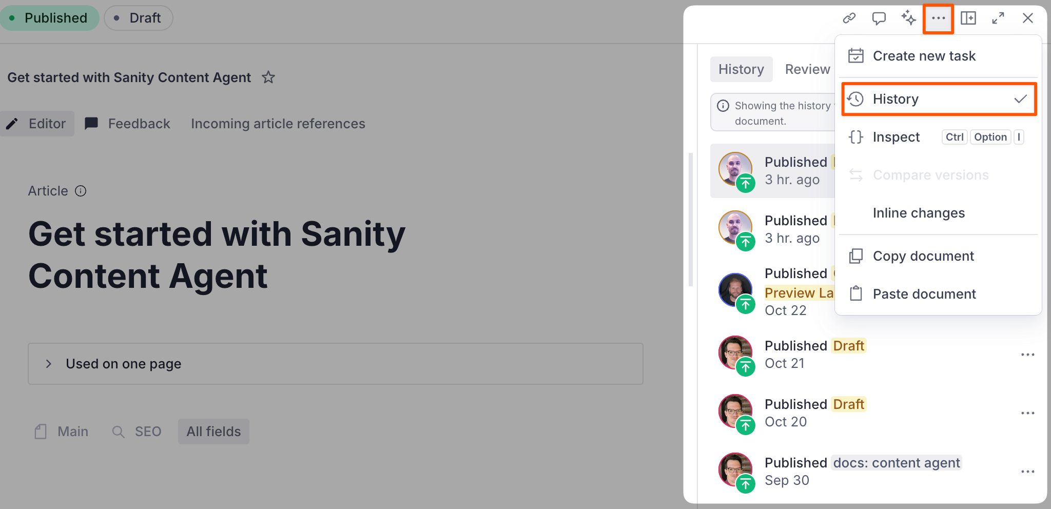 Content operators quick start guide | Sanity Docs