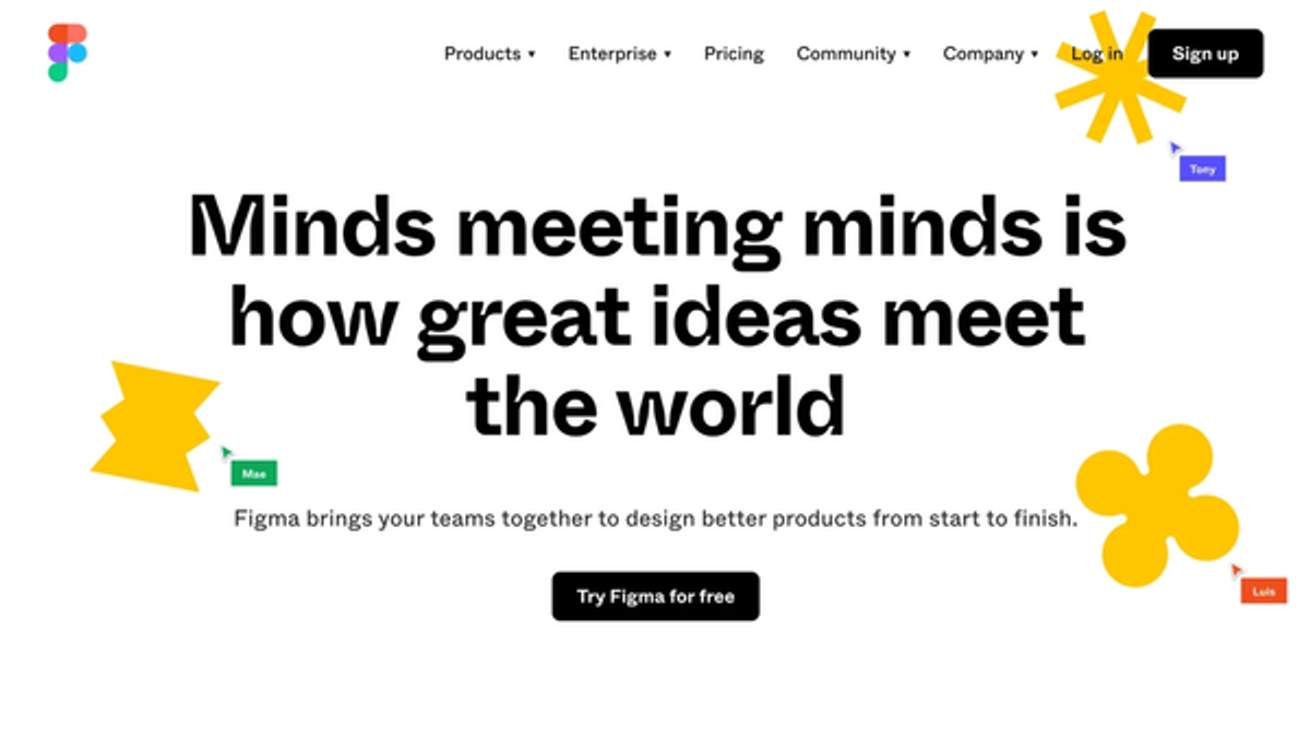 Figma home page
