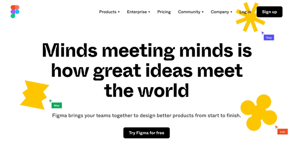 Figma home page