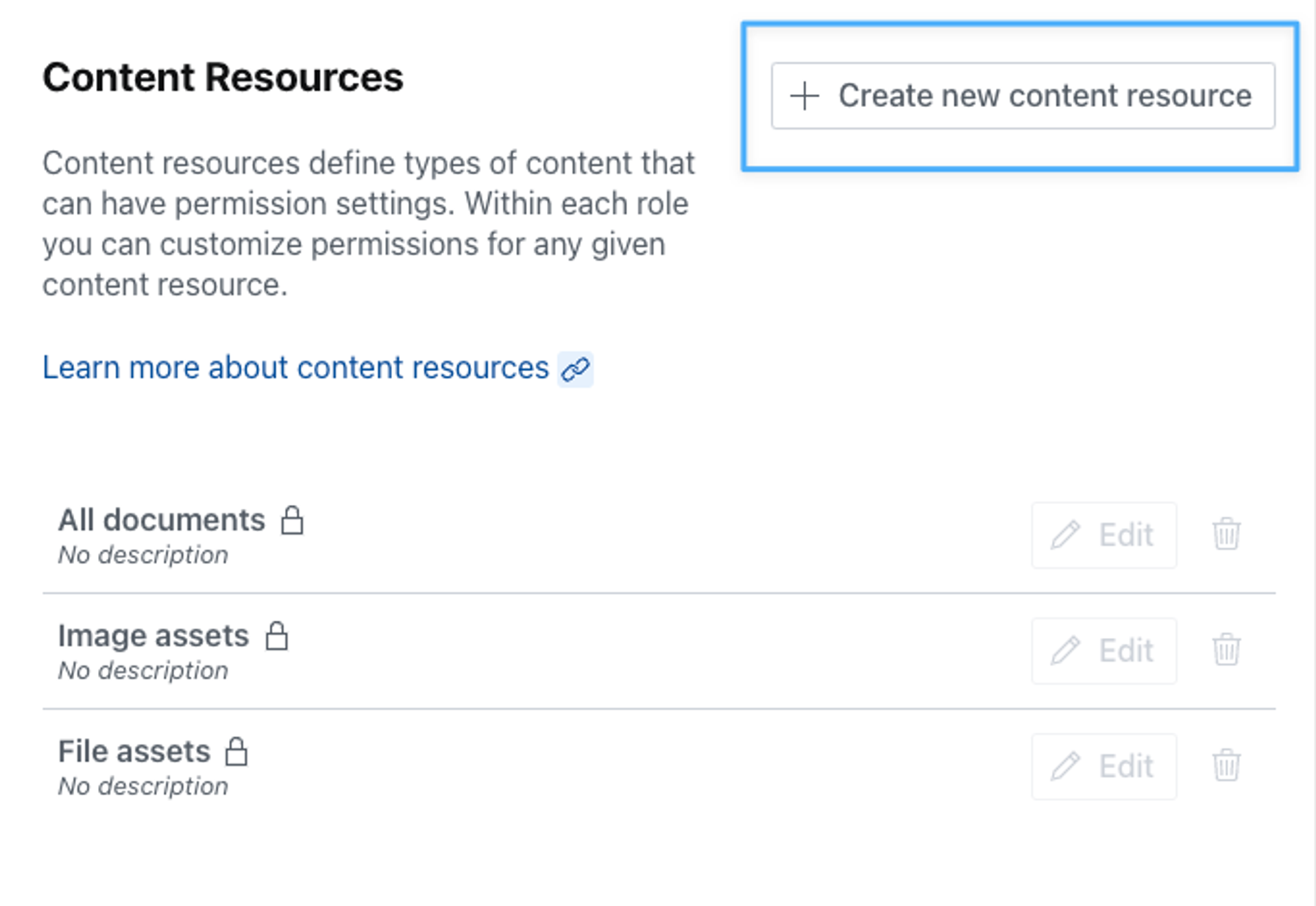 Shows the button described below