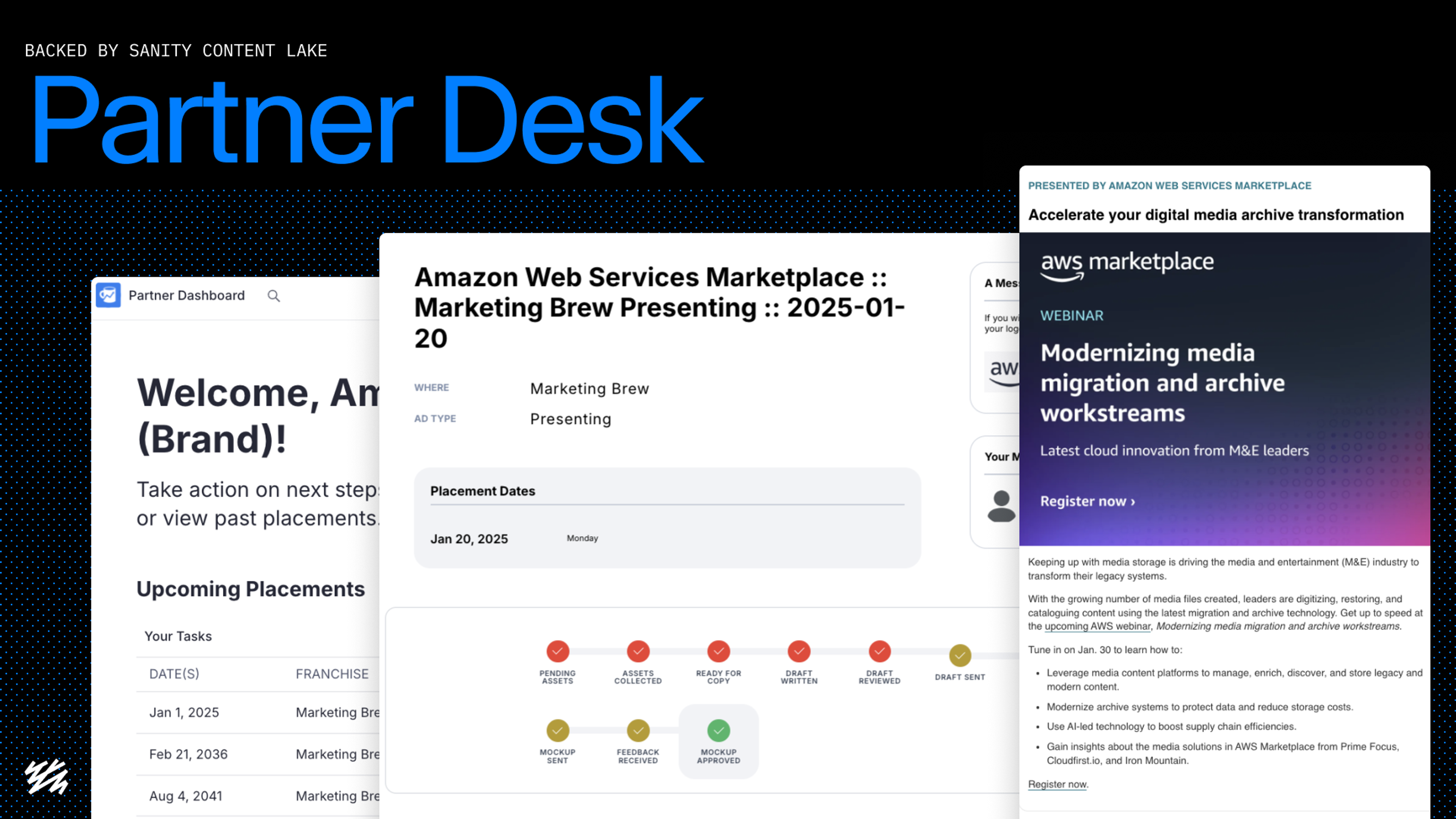 Partner Desk portal: Submit and track sponsored content