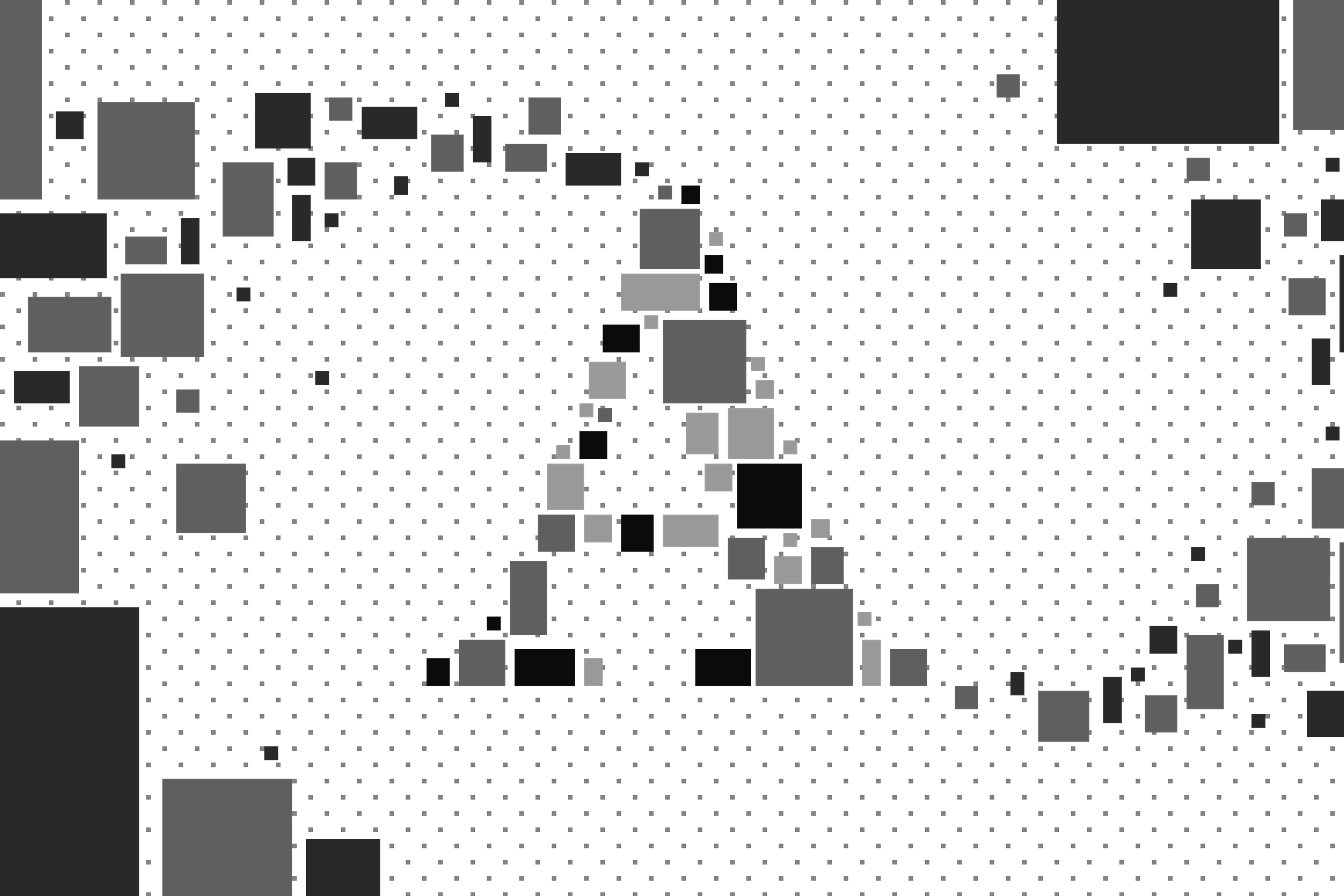 a black background with a lot of squares on it