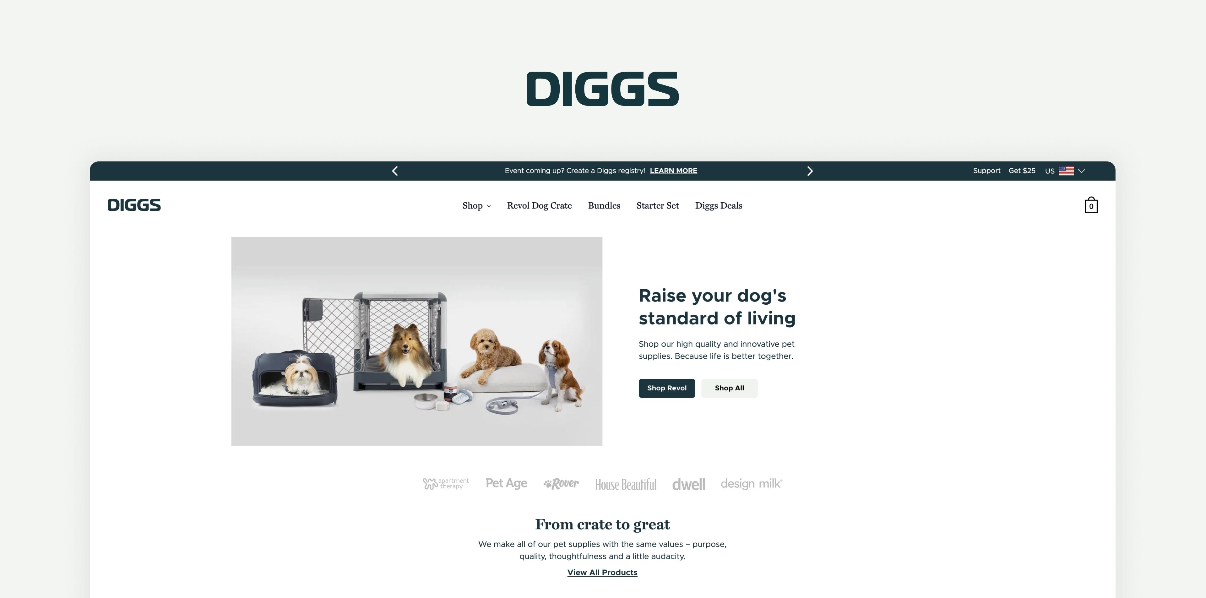 Sogody designs and builds features for Diggs' e-commerce platform