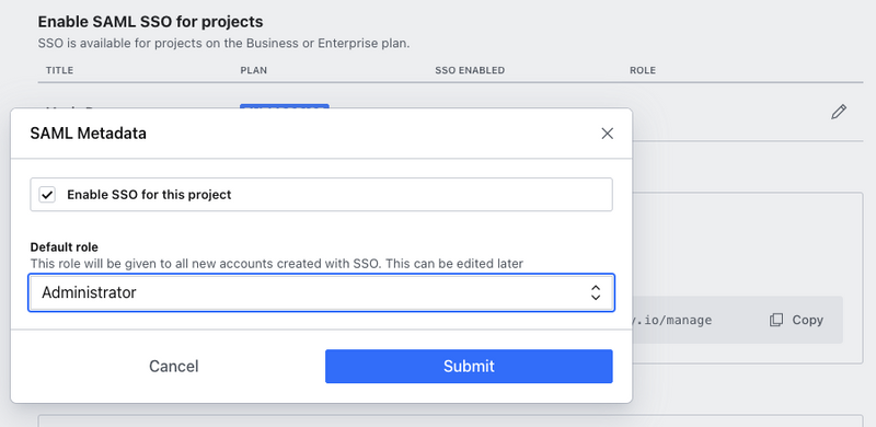 Setting the default role for accounts created via SAML SSO