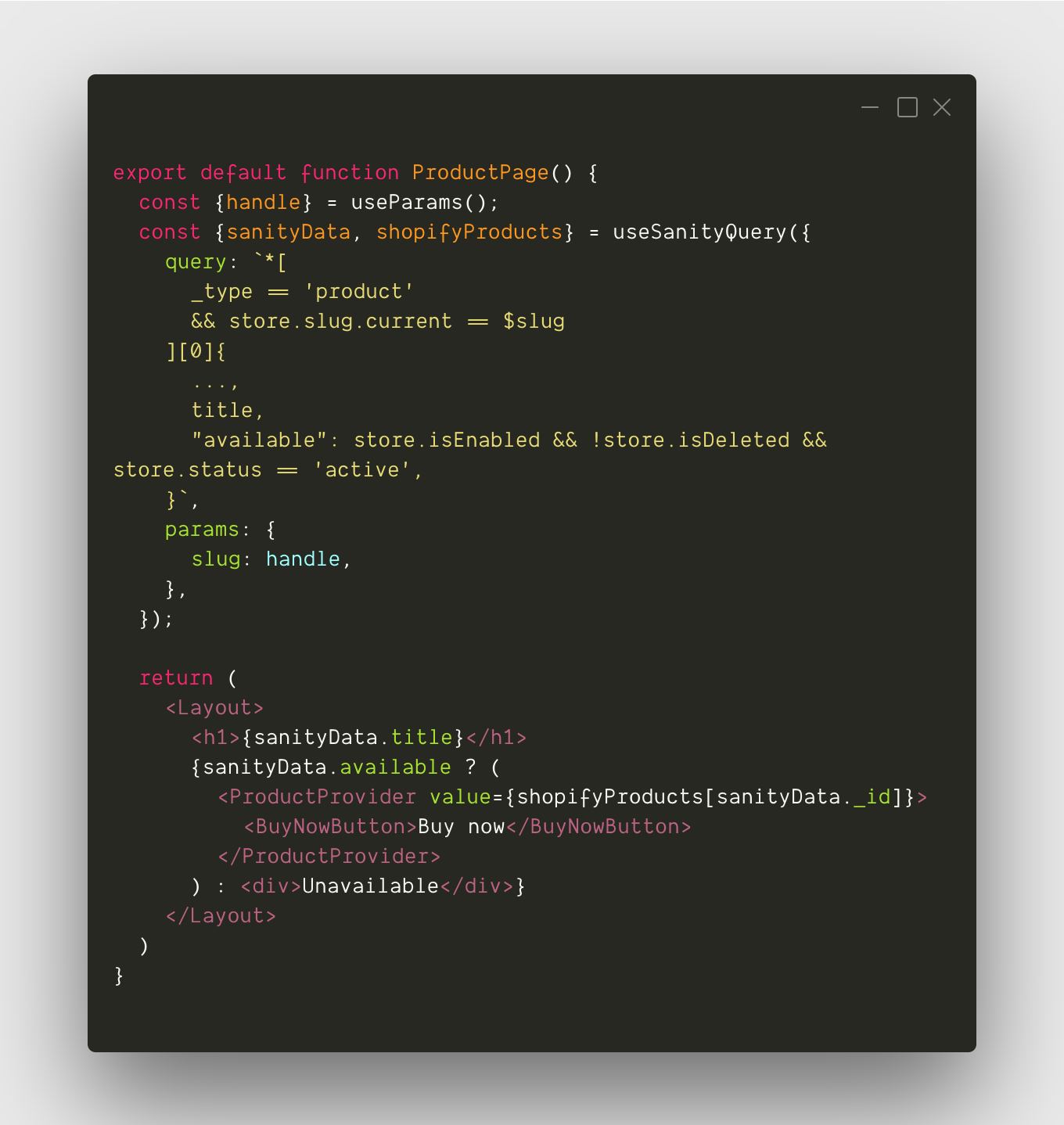Sanity query connector