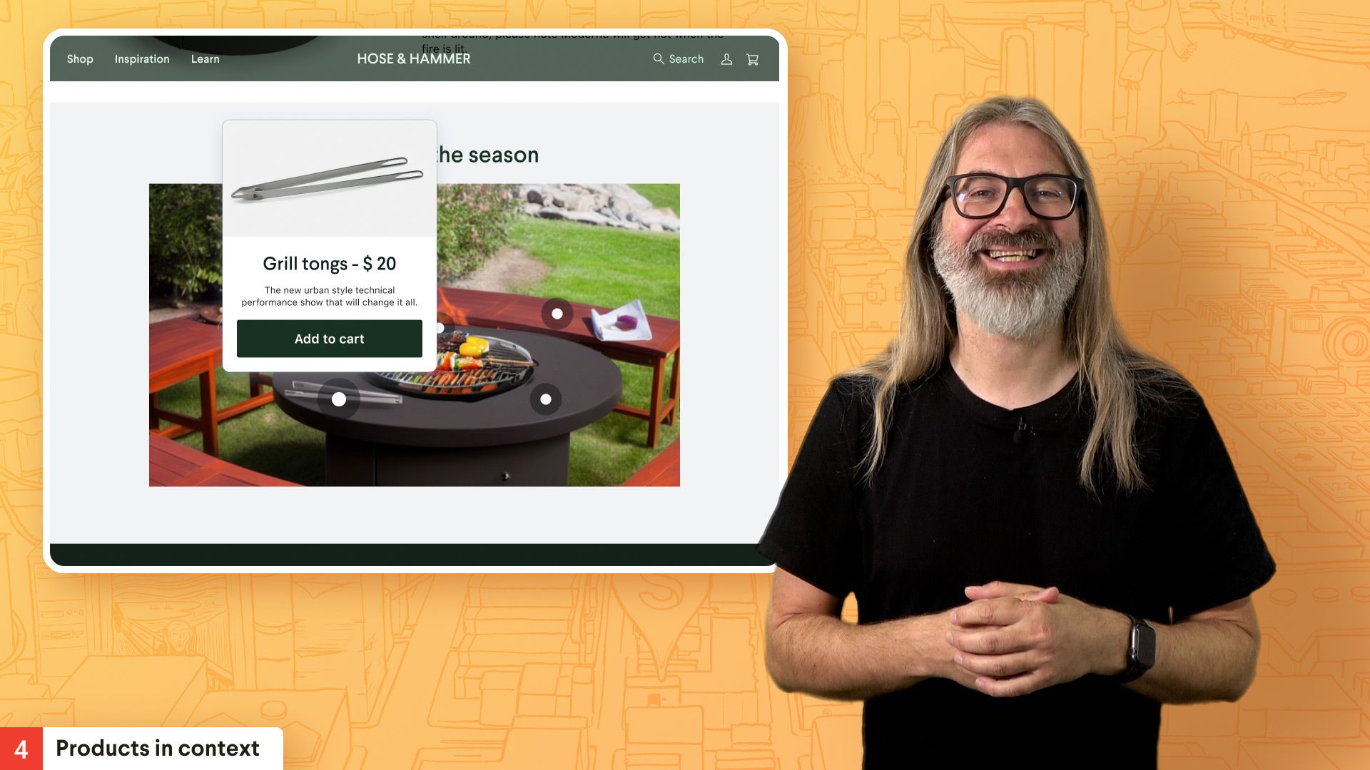 Simen Svale showing related products in context. 