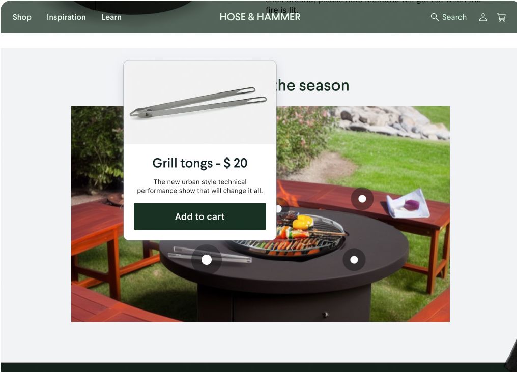 Simen Svale showing related products in context.
