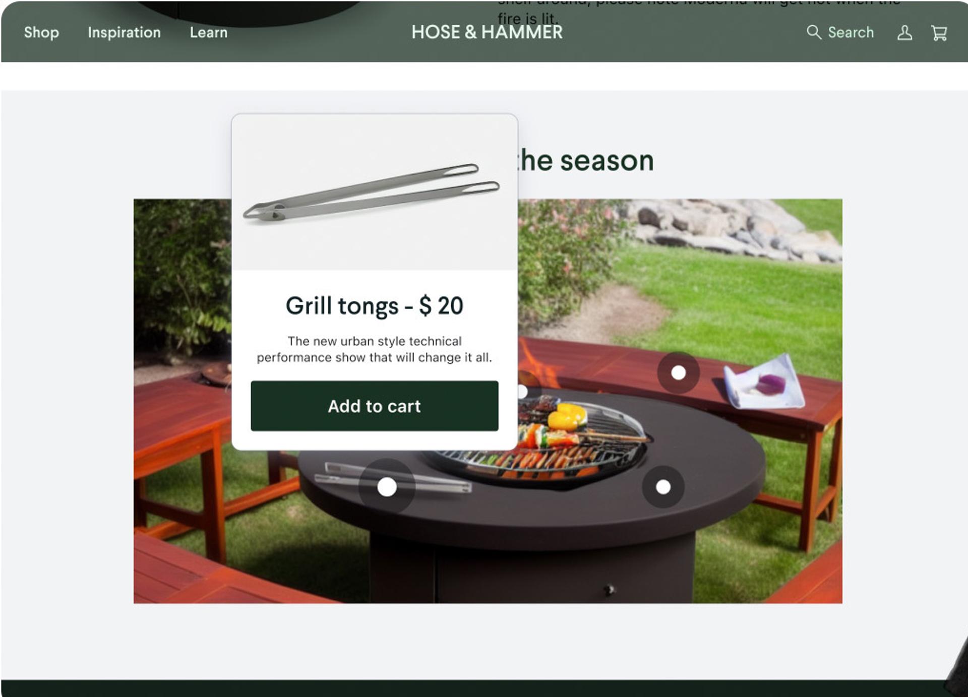 Simen Svale showing related products in context.