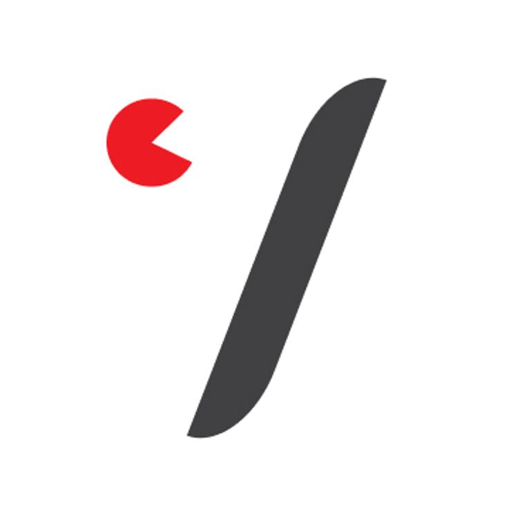 a black letter y with a red circle around it on a white background .