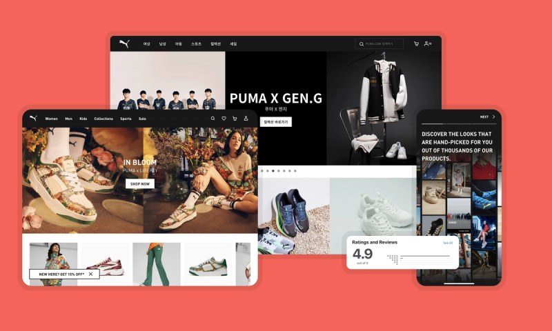 PUMA website and apps