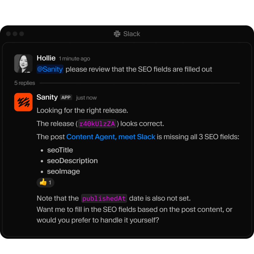Content Agent: AI-powered content operations at scale | Sanity