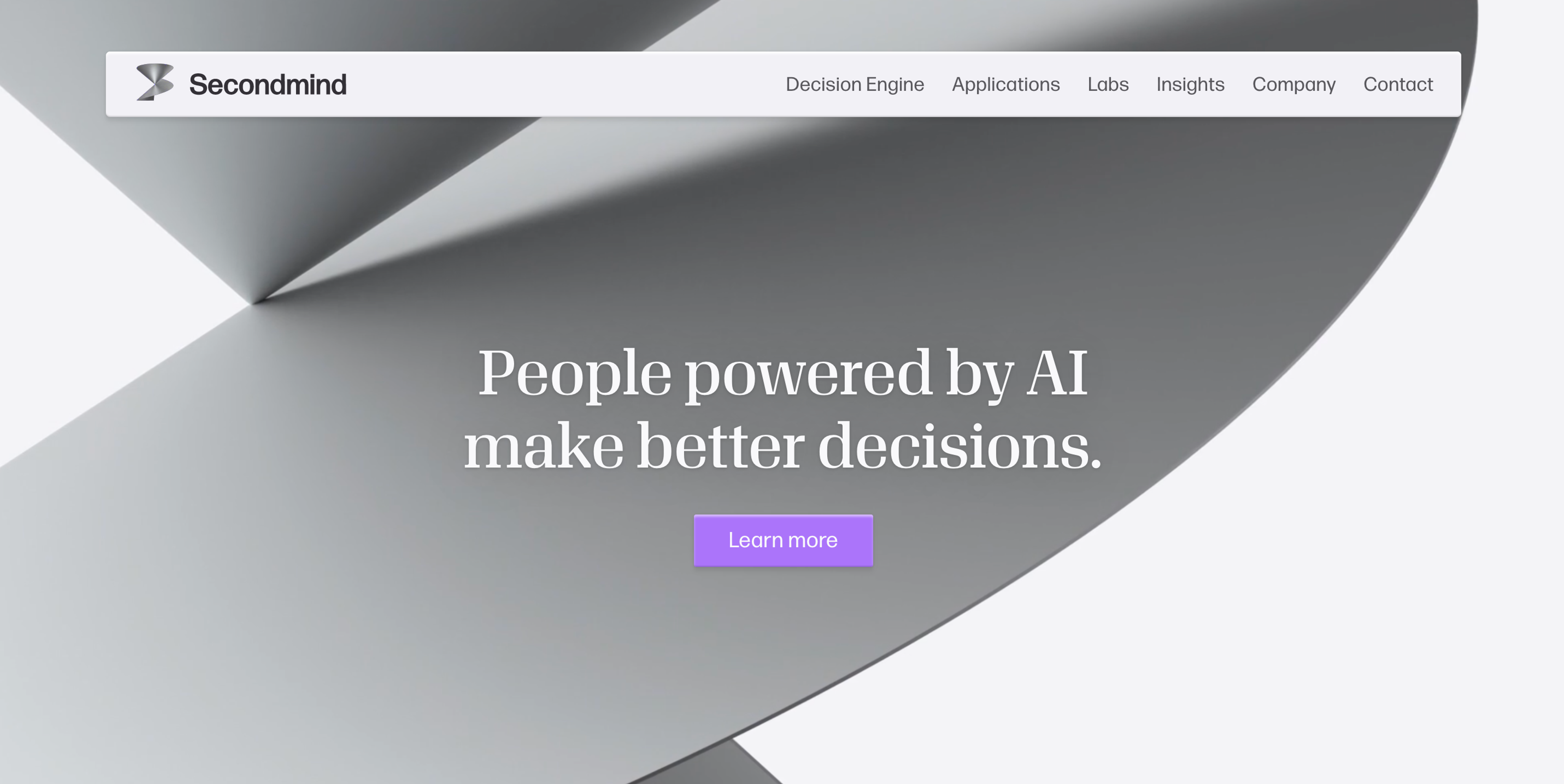 main page for secondmind.ai