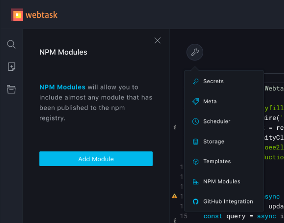 Make sure that npm modules are installed.