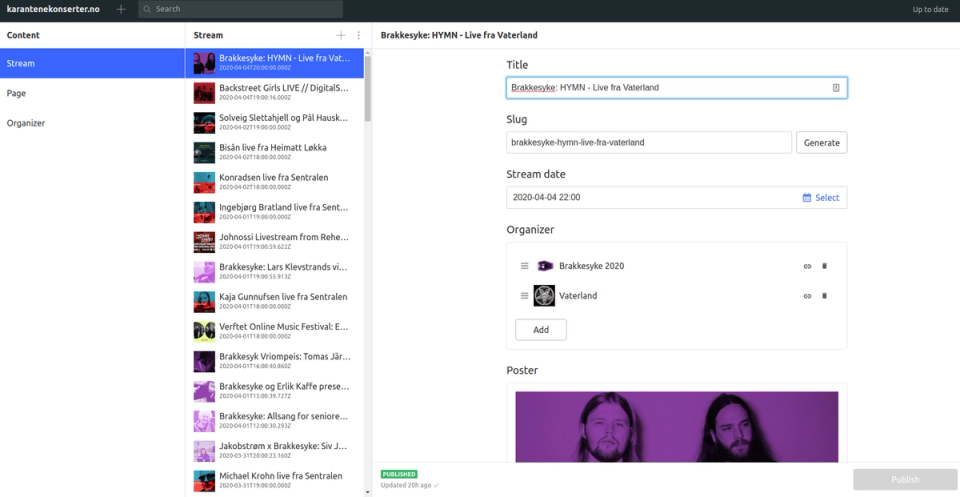 Quarantine Concerts’ studio Quarantine Concerts’ studio