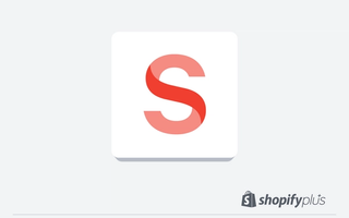 Grey background with the Sanity logo. Underneath there is the Shopify Plus Certified App badge. 