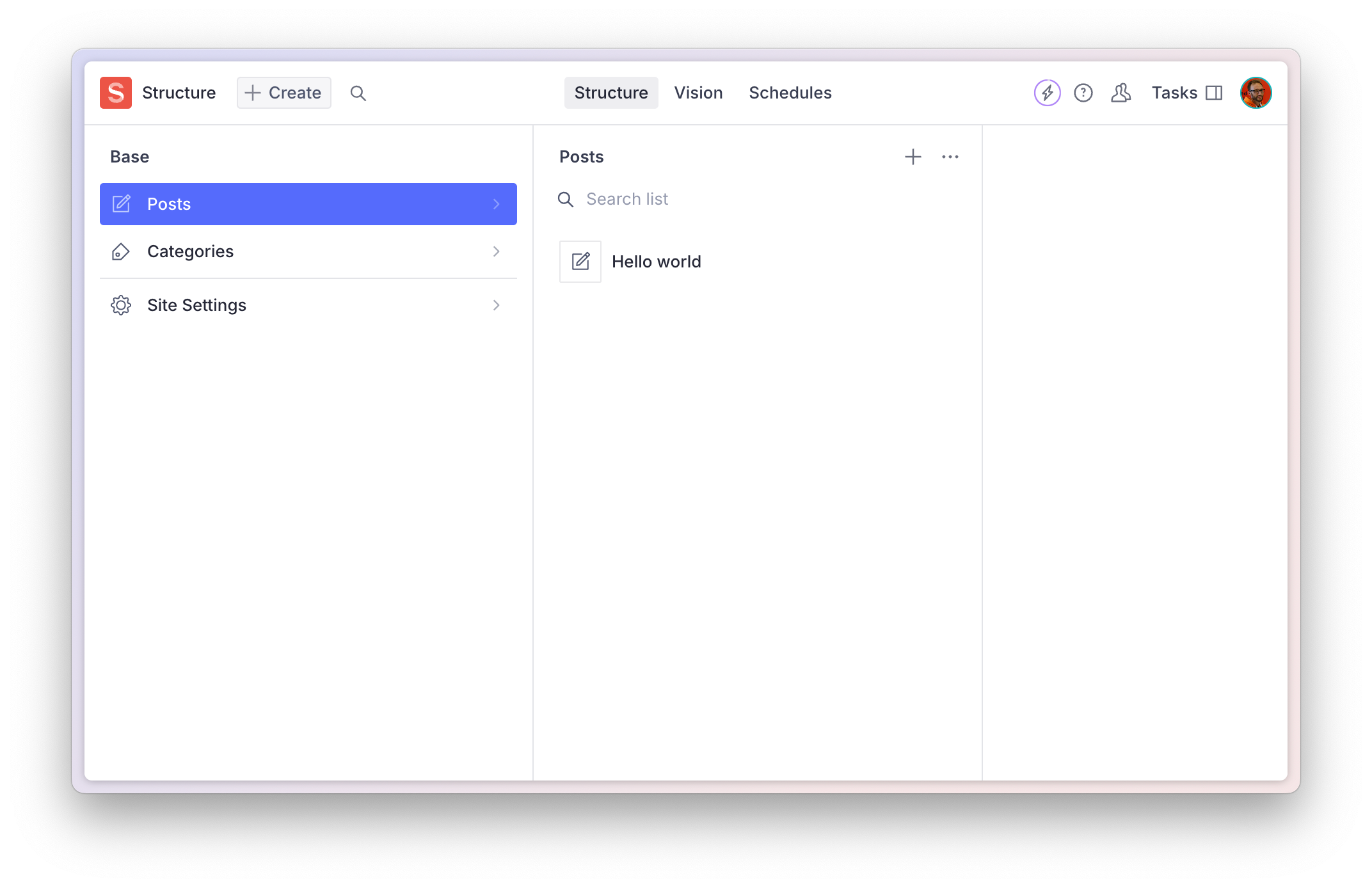 If the logged-in user was not an Administrator, they would not be shown the divider or "Site Settings" list