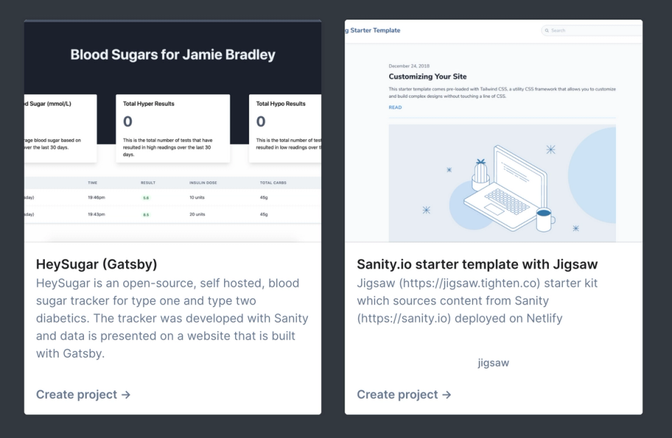 Community Starters on sanity.io/create Community Starters on sanity.io/create