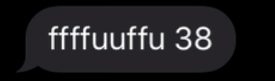 White text on black background showing values in the 40s ranges and the ffufufufu expletive