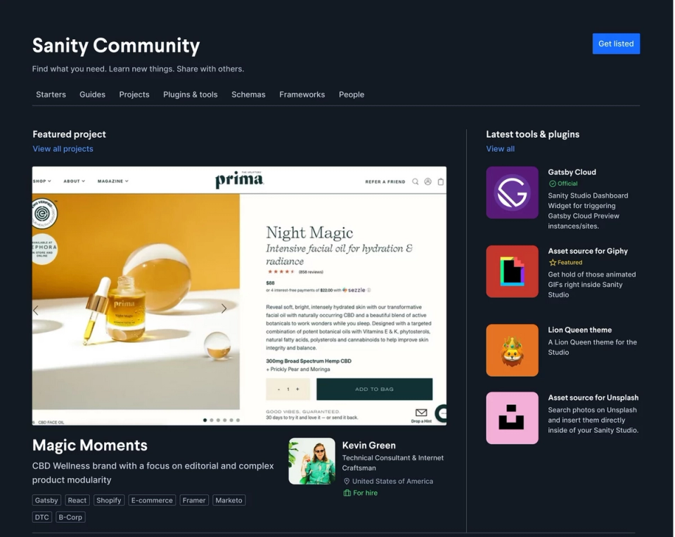 Community Studio home page