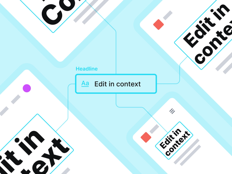 a graphic that says edit in context on it