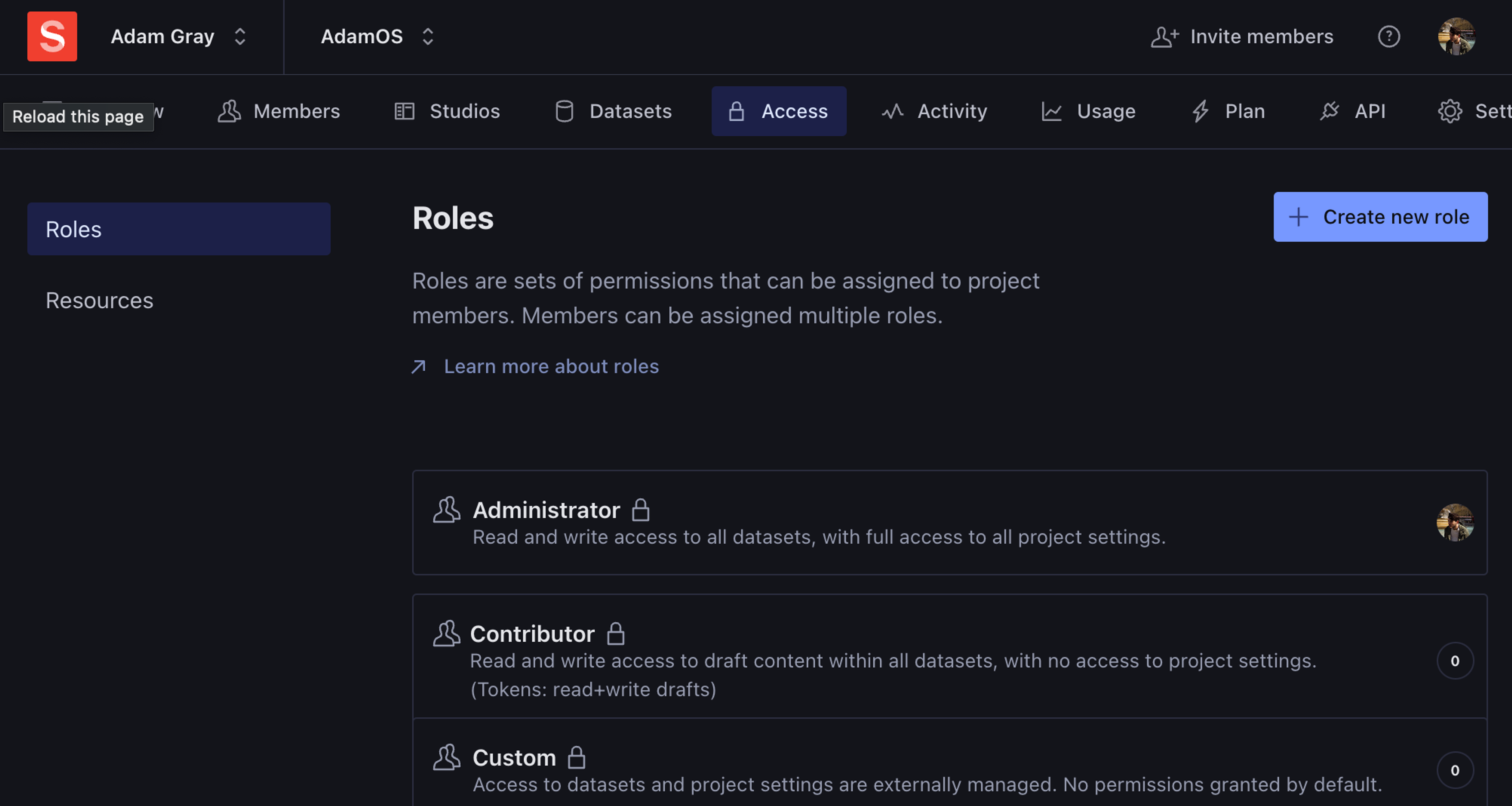 Access Roles