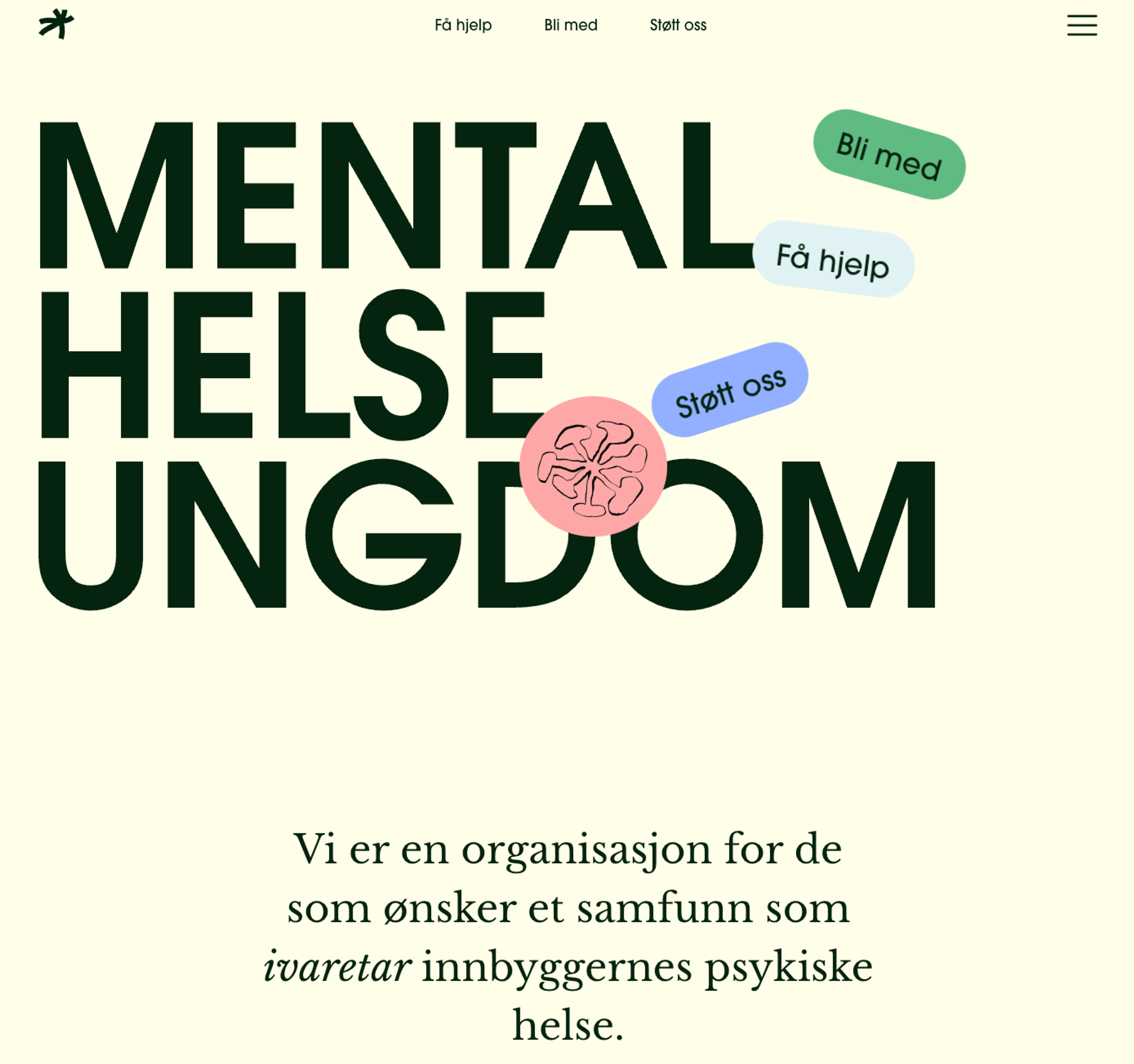 a website that says mental helse ungdoms on it