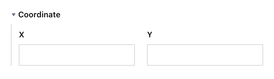 Two fields displayed side-by-side