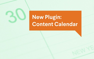 A poster image of the post title overlaid on a bright image of the calendar pliugin