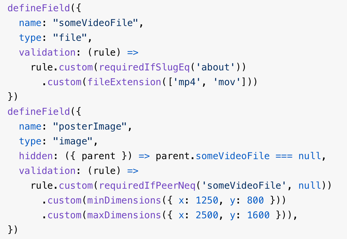 validation rules sanity schema