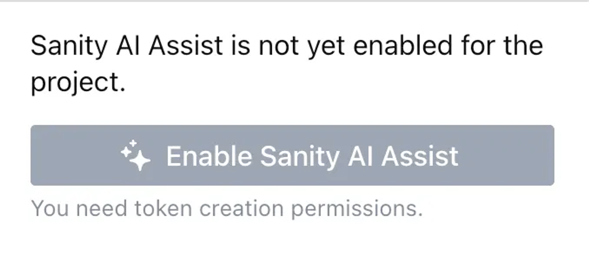 Enable AI assist example panel.