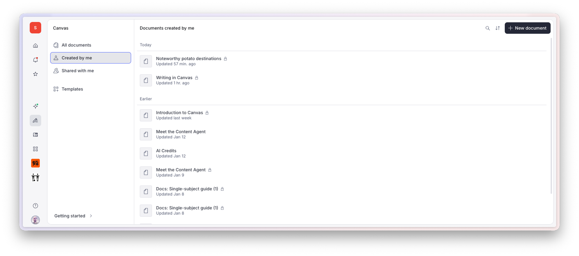 Writing in Canvas | Sanity Docs