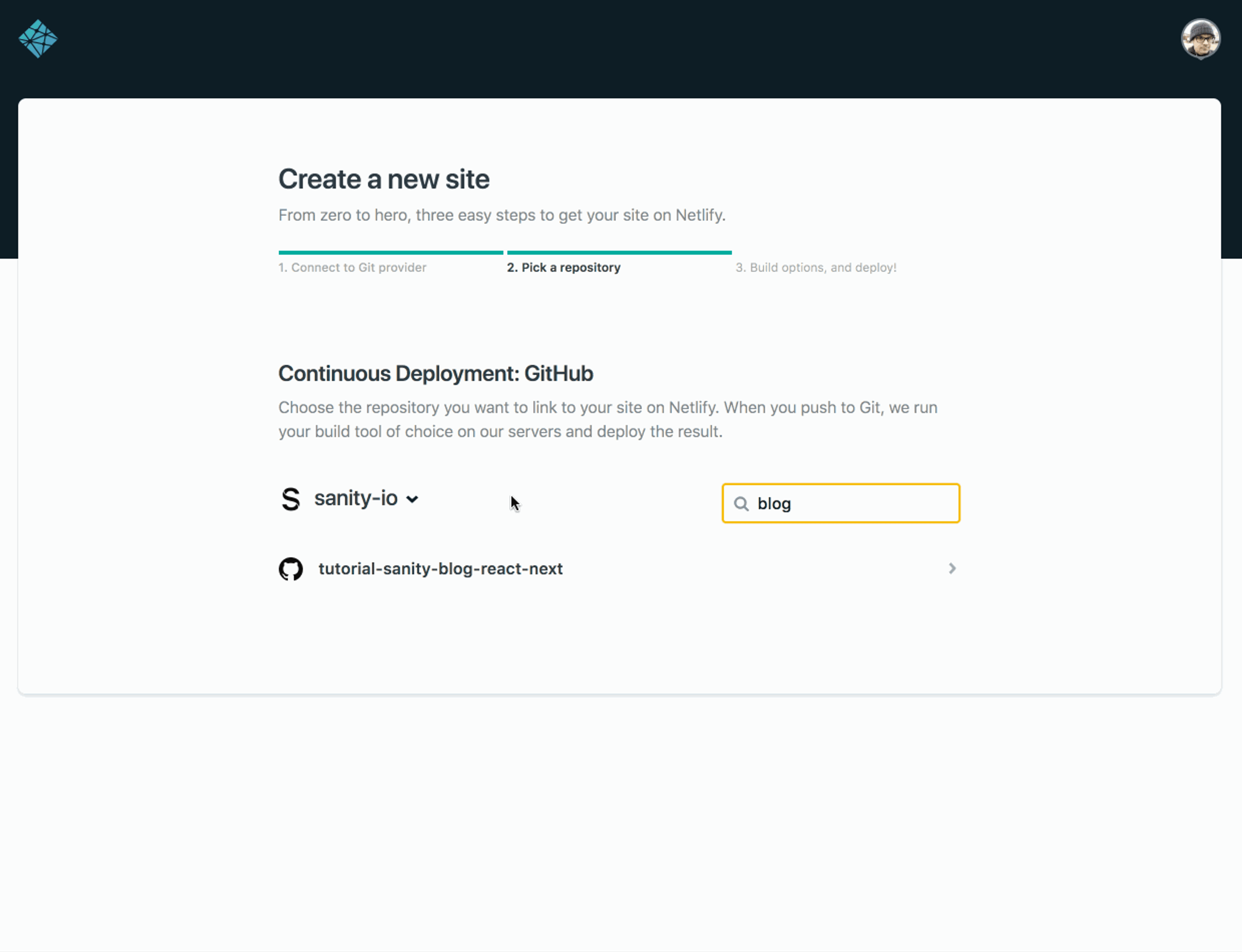 Netlify deploy settings