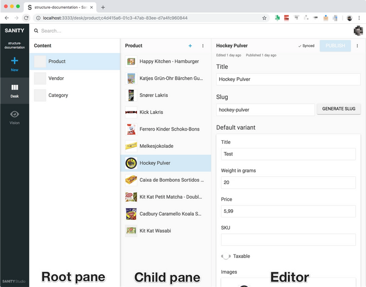 CMS Editor Interface