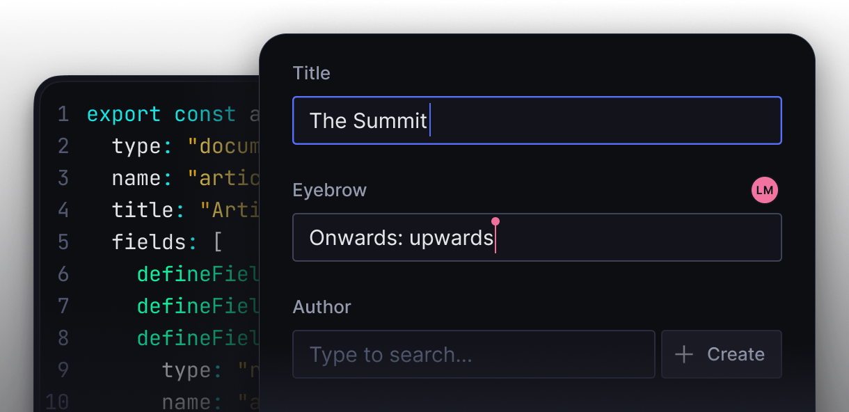 Sanity Studio and the schema