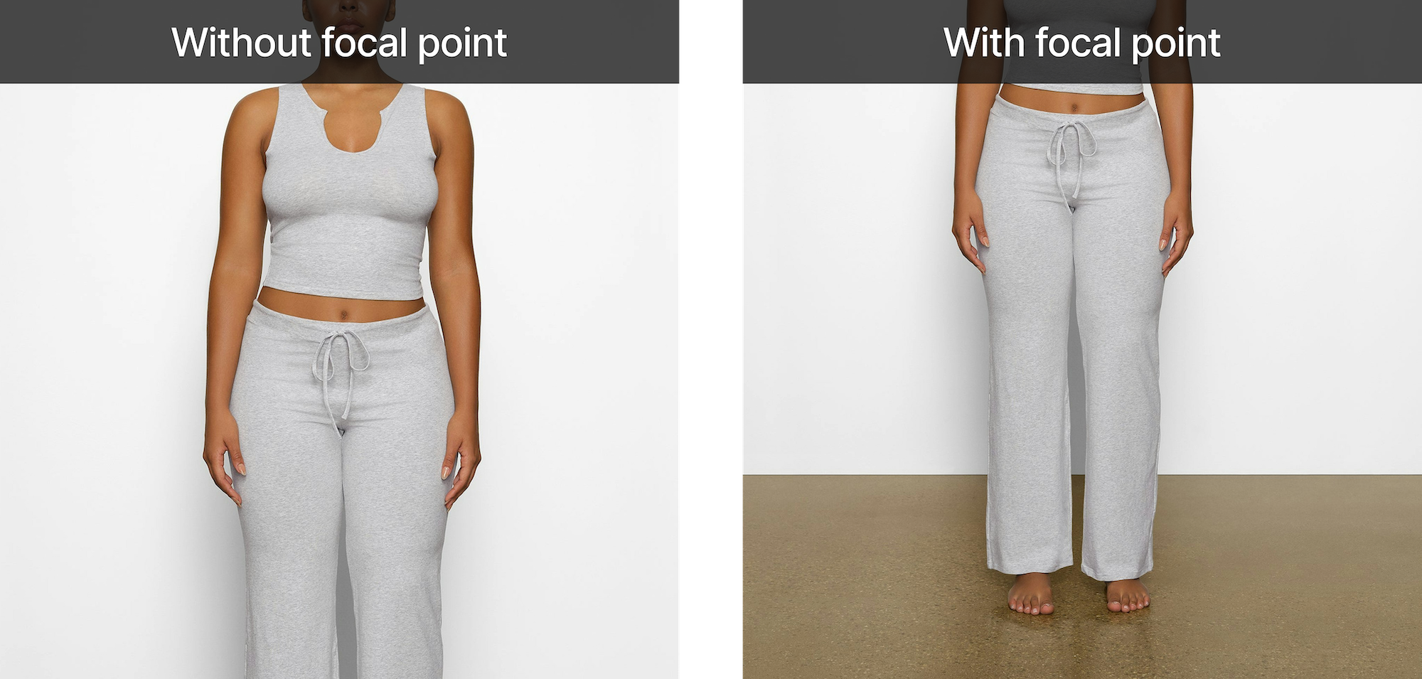 Before and after focal point