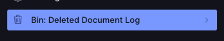 Bin singleton document list item in structure