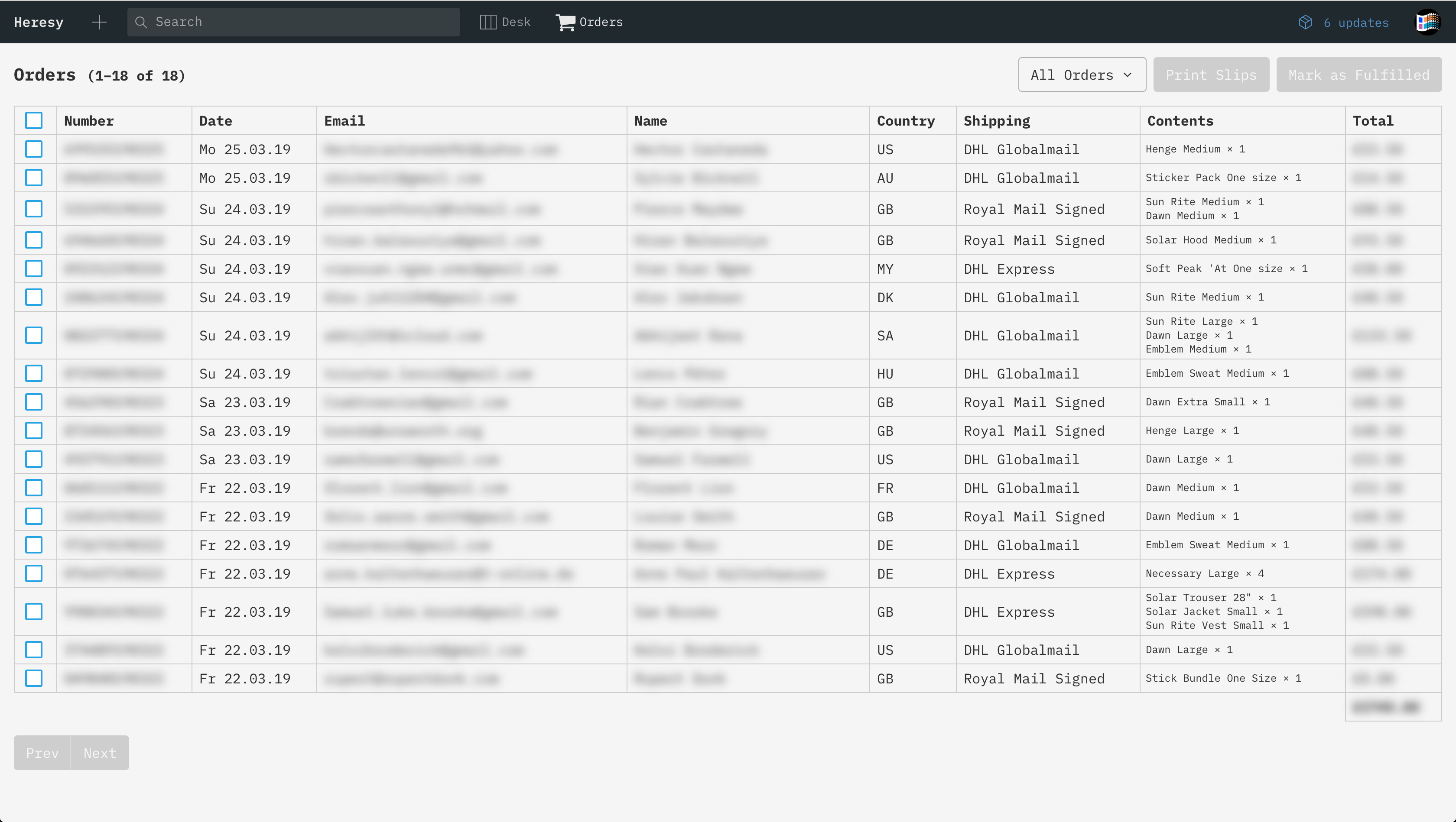 Sanity Studio with orders