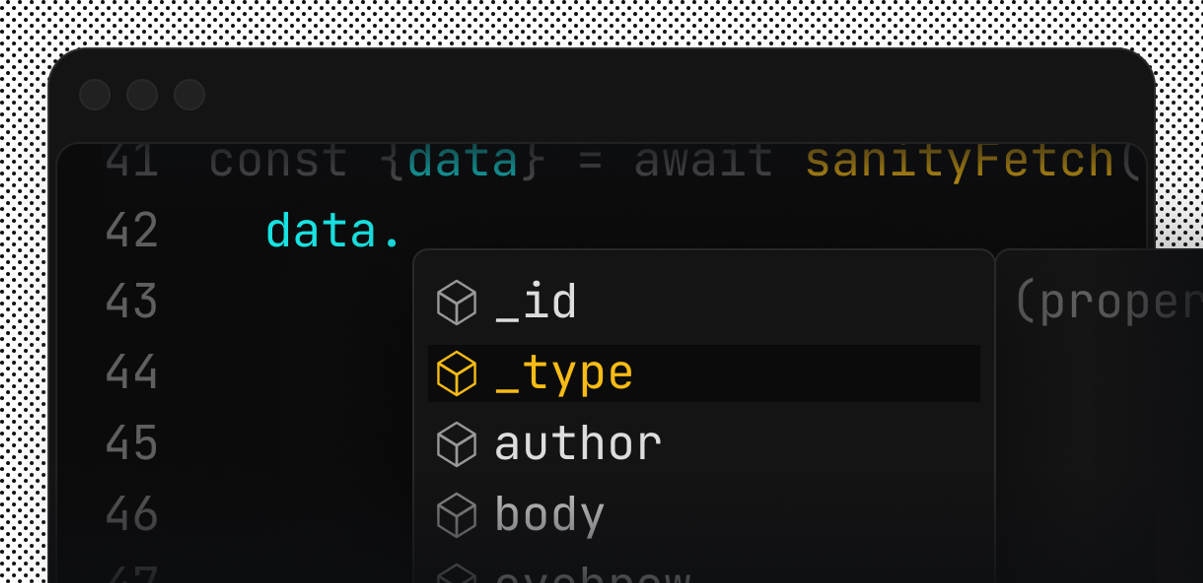 a screen shot of a program that says sanityfetch