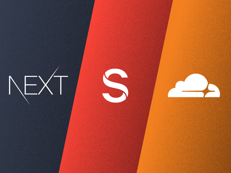 Logos for Next.js, Sanity.io and Cloudflare