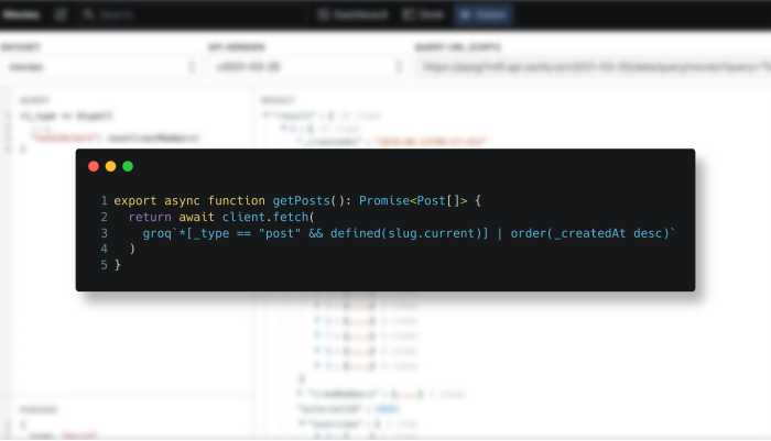 a screenshot of a program that says export async function getposts