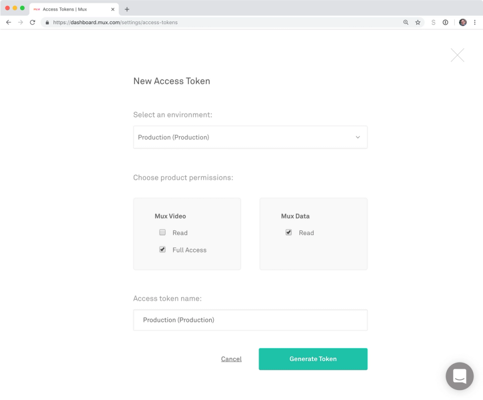 Mux token configuration illustration