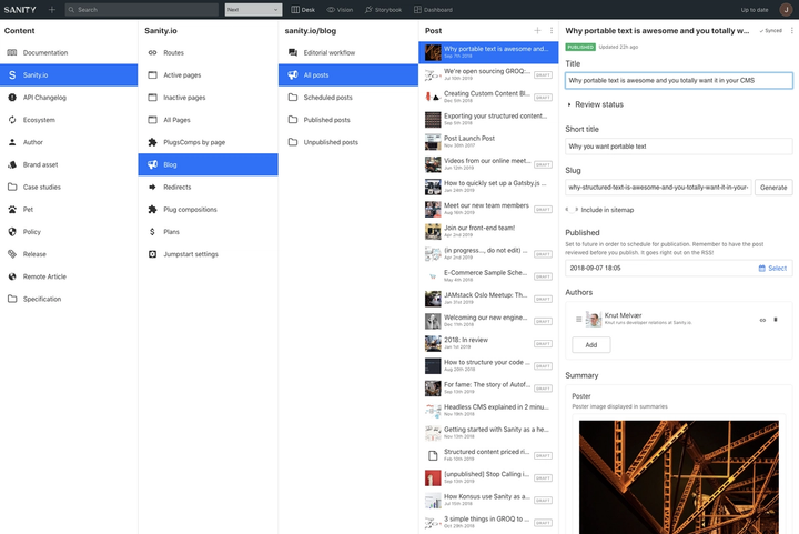 CMS Editor Interface