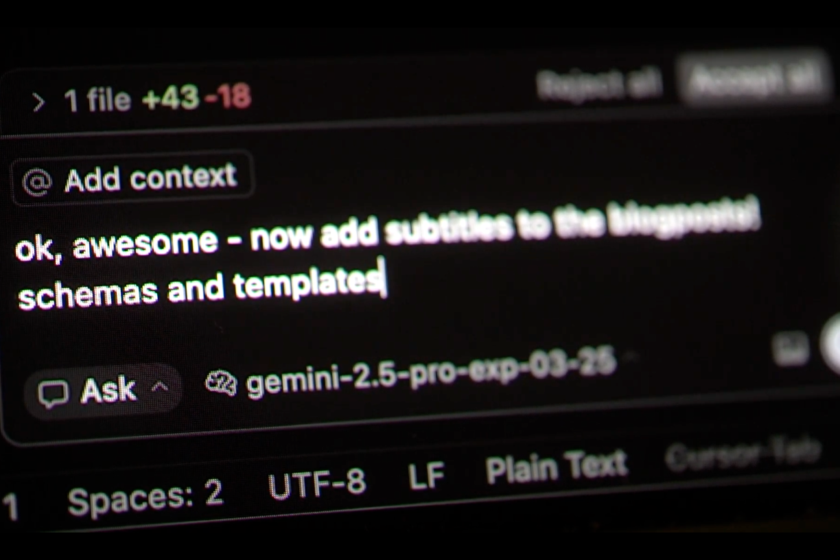 instructing AI agent with prompt