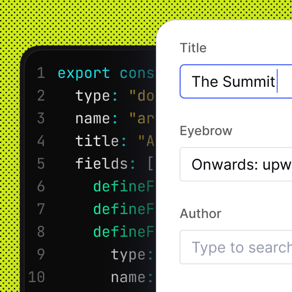 studio form defined by schema