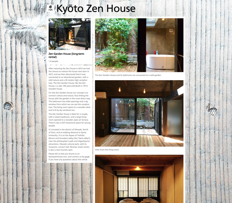 A house profile for Zen Garden House