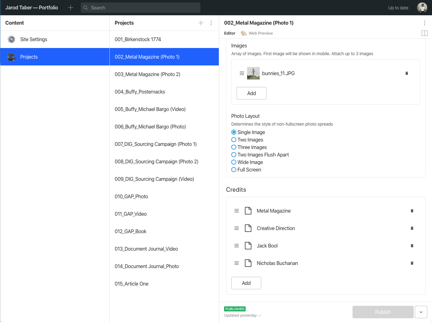 The Studio of Jared Taber