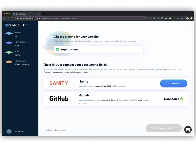 JAMstack Shortcuts: Sanity + Stackbit