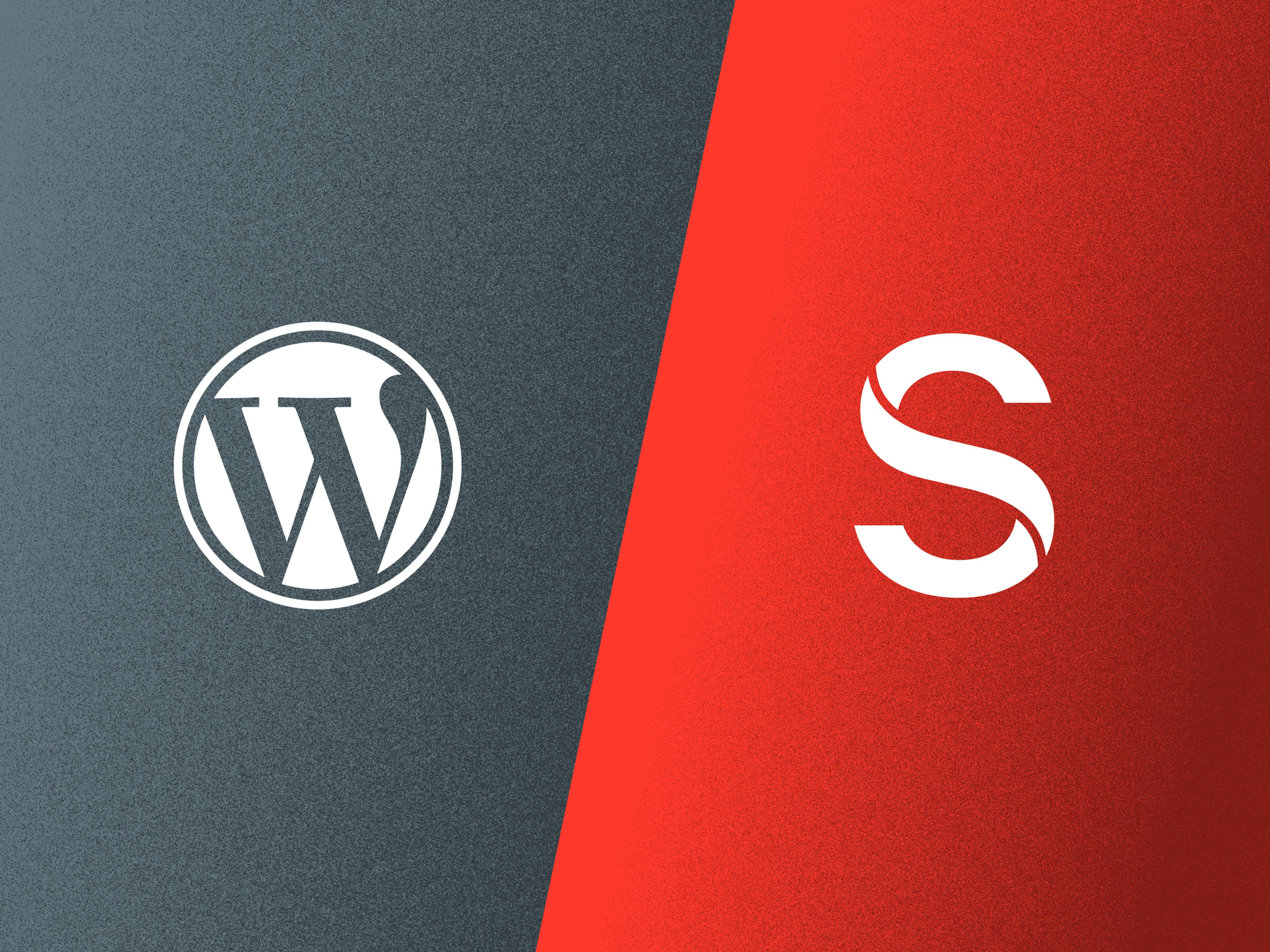 Logos of Sanity and Wordpress together