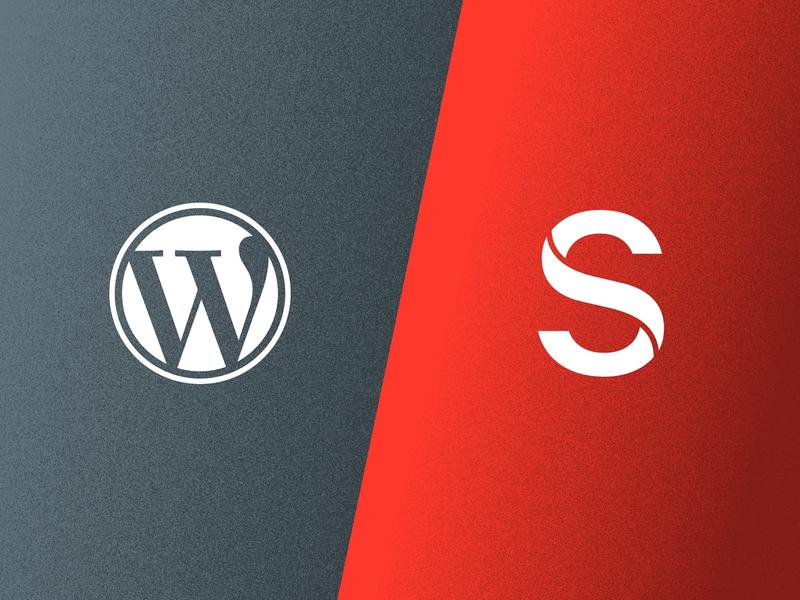 Logos of Sanity and Wordpress together